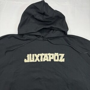 Juxtapoz‎ Magazine Promo Art Hoodie Sweatshirt Men's Large Tags On